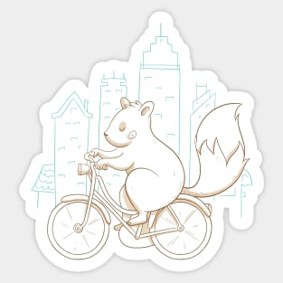 Serene squirrel minding his own business. Sticker